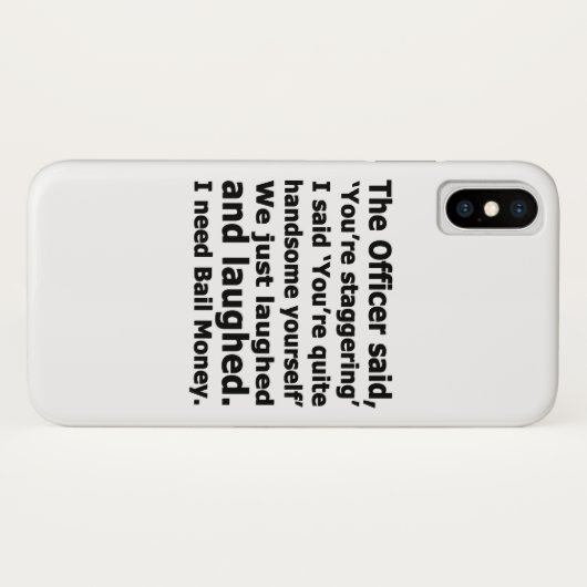 Coques Case-Mate iPhone Argent de caution (Dos (Horizontal))
