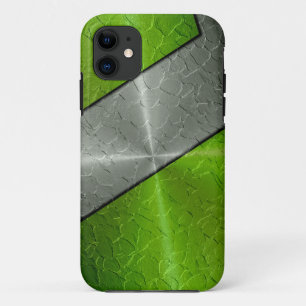 Case-Mate iPhone Case Argent et acier inoxydable vert Métal 2