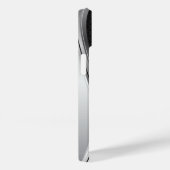 Coques Case-Mate iPhone Argent métallique moderne Noir (Verso / Droite)