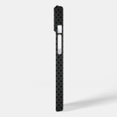 Coques Case-Mate iPhone Argent métallisé noir moderne et cool (Verso / Gauche)
