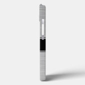 Coques Case-Mate iPhone Argent, Noir, Blanc avec ton Monogramme (Verso / Gauche)