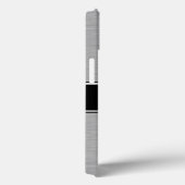 Coques Case-Mate iPhone Argent, Noir, Blanc avec ton Monogramme (Verso / Droite)