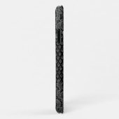 Coques Case-Mate iPhone Argent Ornamental avec votre Monogramme (Dos/Droite)