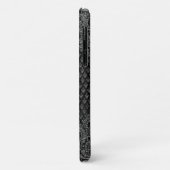 Coques Case-Mate iPhone Argent Ornamental avec votre Monogramme (Dos/Gauche)
