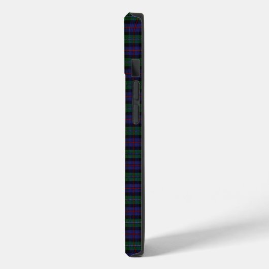 Coques Case-Mate iPhone Argyll District Tartan avec monogramme / nom (Verso / Gauche)