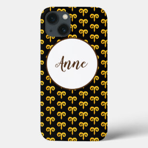 Case-Mate iPhone Case Aries Golden Astrology Personnalisé