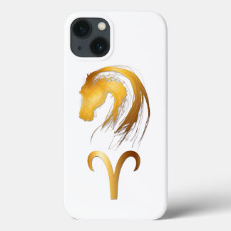 iPhone 13 Case Aries Horse Astrologie chinoise et occidentale Iph