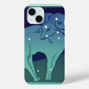 Coque Pour iPhone 15 Aries Ram Constellation, Astrologie Zodiaque Vinta