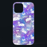 Case-Mate iPhone Case Aries Ram Constellation Étoiles Anniversaire Motif<br><div class="desc">Ce design amusant de boîtier de téléphone fait le cadeau parfait pour toute personne née sous le signe zodiaque Aries. Il comprend un motif unique fait d'un bélier vintage,  de la constellation et du mot "Bélier",  tout en blanc sur un arrière - plan étoilé rose violet.</div>