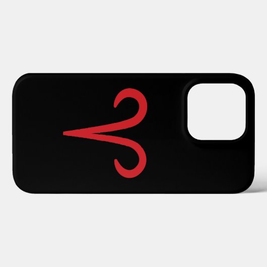 Coques Case-Mate iPhone ARIES Red Astrology (Verso (horizontal))