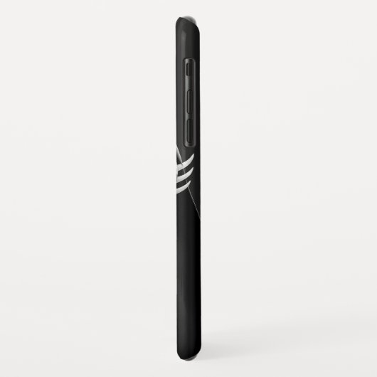 Coques Case-Mate iPhone Arkham | Pose large noir et blanc Batman (Dos/Gauche)