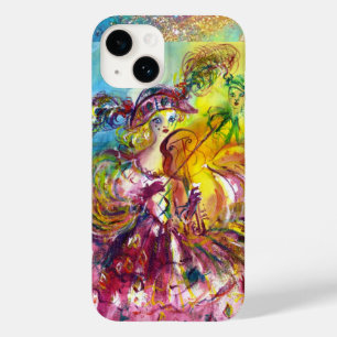 Coque Pour iPhone 14 ARLECCHINA VIOLINIST / Soirée Carnaval vénitien