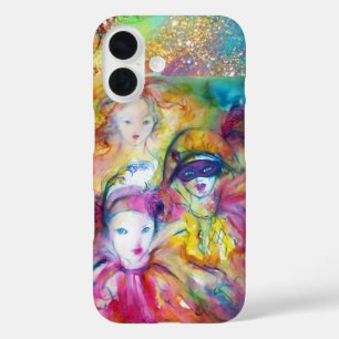COQUES iPhone 16  ARLECCHINO PIERO ET COLOMBINA