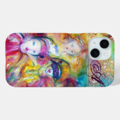 COQUES Case-Mate iPhone ARLECCHINO PIERO ET COLOMBINA / MONOGRAMME (Verso (horizontal))