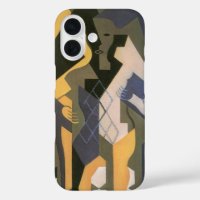 Arlequin à une table de Juan Gris, Cubisme Vintage