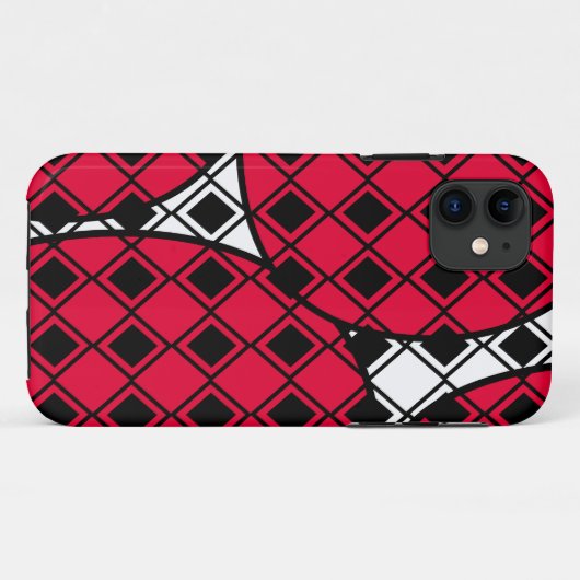 Coques Case-Mate iPhone Arlequin en Blob Rose (Dos (Horizontal))