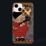 Coques Pour iPhone Arlequin enfant vintage, Musicien Jouant Banjo<br><div class="desc">Illustration vintage contes de fées classiques et comptines image par l'illustrateur pour enfants de l'époque victorienne Chloe Preston du livre Somebody's Darlings, 1895. Un enfant (fille ou garçon) vêtu d'un costume de clown pierrot arlequin joue de la musique sur un banjo sous les lanternes chinoises lors d'une fête. Une poupée...</div>