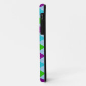 Coques Case-Mate iPhone Arlequin lumineux coloré Motif géométrique (Dos/Gauche)