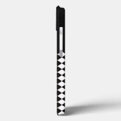 Coques Case-Mate iPhone Arlequin noir blanc Mad Hatker Checkers (Verso / Gauche)