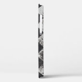 Coques Case-Mate iPhone Arlequin noir et blanc (Verso / Gauche)