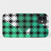 Coques Case-Mate iPhone Arlequin Triangle Vert (Dos (Horizontal))