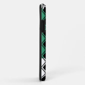 Coques Case-Mate iPhone Arlequin Triangle Vert (Dos/Droite)