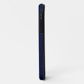 Coques Case-Mate iPhone Armature en or et en bleu feuillu illustrée (Dos/Gauche)