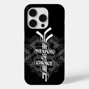 Coque iPhone 15 Pro Arme De Choix (Hockey)