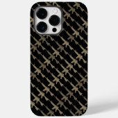 Coques Case-Mate iPhone Arme de style militaire Camouflage GI Fusil Black  (Verso)
