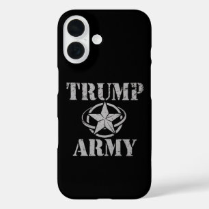 Coques iPhone 16 Armée Trump 47e président américain Vintage Rétro
