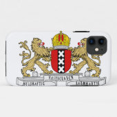 Coques Case-Mate iPhone Armoiries d'Amsterdam (Dos (Horizontal))