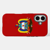 Coques Case-Mate iPhone Armoiries de la Colombie (Verso (horizontal))