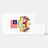 Coques Case-Mate iPhone Armoiries de la Malaisie (Verso (horizontal))