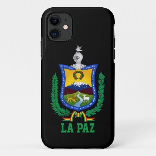 Coques Case-Mate iPhone Armoiries de La Paz, Bolivie (Dos)