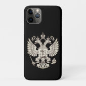 Coques Case-Mate iPhone Armoiries de la Russie - version blanche (Dos)