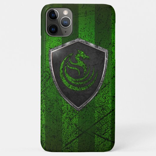 Coques Case-Mate iPhone Armoiries Du Dragon Vert Moderne (Dos)