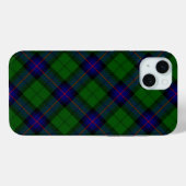 Coques Case-Mate iPhone Armstrong tartan bleu et vert plaid (Verso (horizontal))