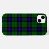 Coques Case-Mate iPhone Armstrong tartan bleu et vert plaid (Verso (horizontal))
