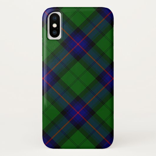 Coques Case-Mate iPhone Armstrong tartan bleu et vert plaid (Dos)