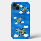Coques Case-Mate iPhone Army Jet "Art by Kids" (Verso)