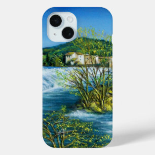 Coque Pour iPhone 15 ARNO RIVER À ROVEZZANO Florence Paysage toscan