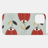 Coques Case-Mate iPhone Arrangement floral blanc rouge (Verso (horizontal))