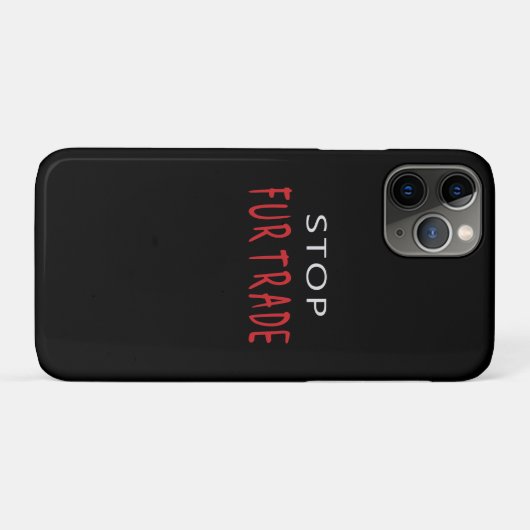 Coques Case-Mate iPhone Arrêter le commerce de la fourrure (Dos (Horizontal))