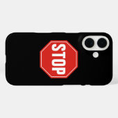COQUES Case-Mate iPhone ARRÊTER LE SIGNE (Verso (horizontal))