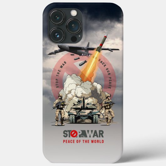 Coques Case-Mate iPhone Arrêtez la guerre | (Verso)
