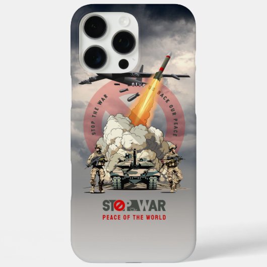Coques Case-Mate iPhone Arrêtez la guerre (Verso)