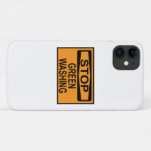 Coques Case-Mate iPhone Arrêtez l'écoblanchiment (Dos (Horizontal))