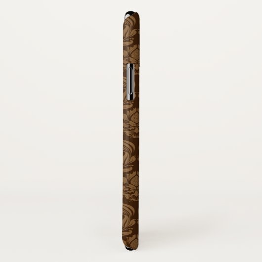 Coques Case-Mate iPhone Arrière - plan 2 de damassé (Dos/Droite)