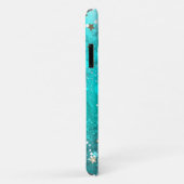 Coques Case-Mate iPhone Arrière - plan à huile Turquoise de la menthe (Dos/Droite)