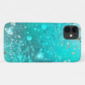 Coques Case-Mate iPhone Arrière - plan à huile Turquoise de la menthe (Dos (Horizontal))